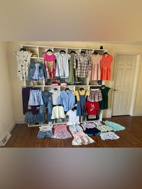 HUGE Lot baby girl clothes size 7/8